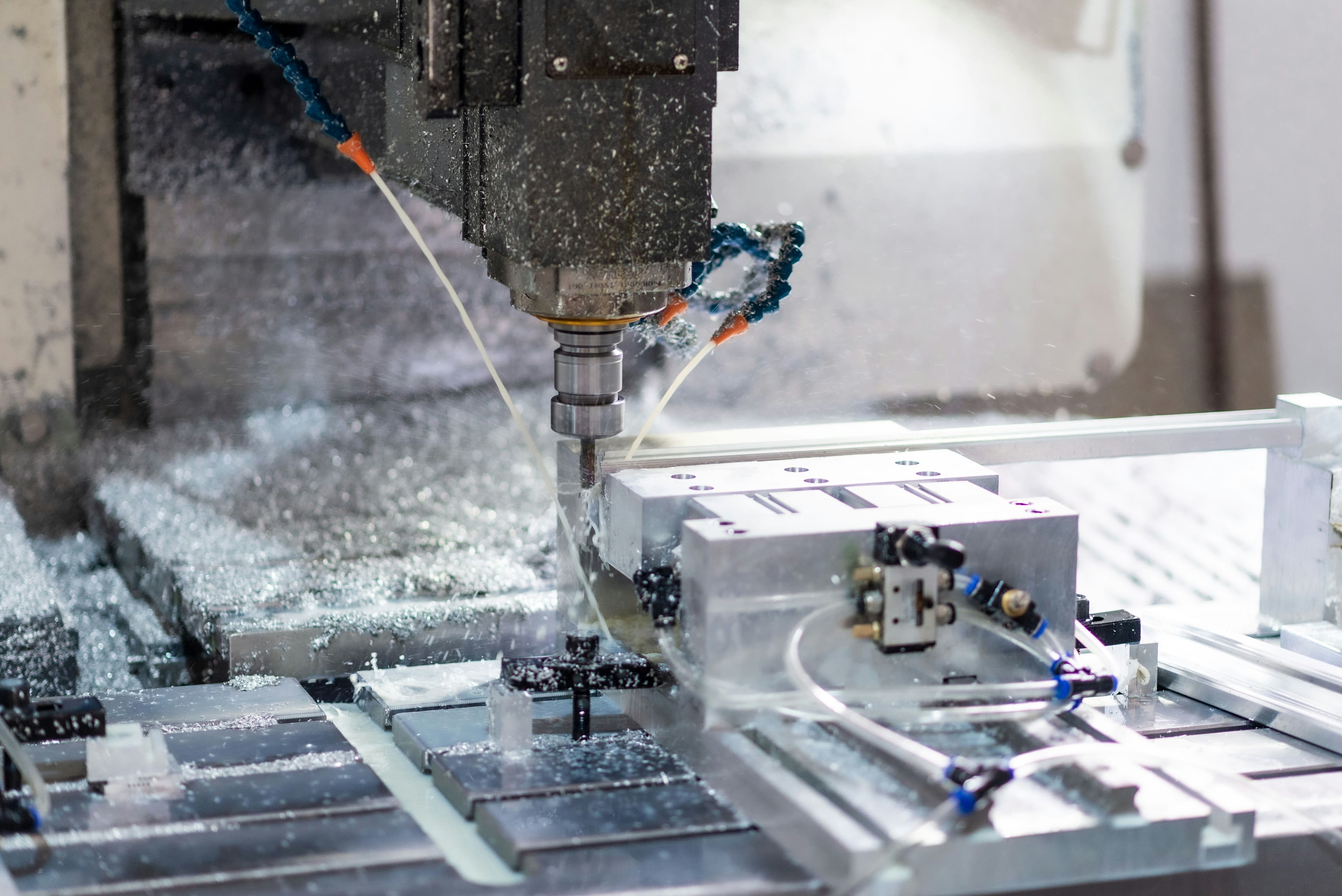 CNC precision machining workshop